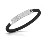 Men's Bracelet With Black Colour Band