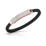 Men's Bracelet With Black Colour Band
