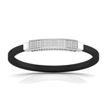 Men's Bracelet With Black Colour Band