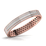 Stylish Men's Kada with Lab Grown Diamonds