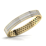 Stylish Men's Kada with Lab Grown Diamonds