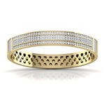 Stylish Men's Kada with Lab Grown Diamonds