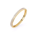 Radiant Splendor Diamond and Gold Bangle