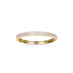 Radiant Splendor Diamond and Gold Bangle