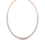 Lab Grown Round Cut Diamonds Necklace For Her