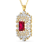 Large Ruby Cocktail Pendant