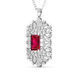 Large Ruby Cocktail Pendant