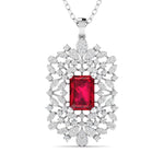 Large Ruby Cocktail Pendant