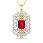 Large Ruby Cocktail Pendant