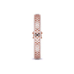 Lattice Design Gold Diamond Bangle