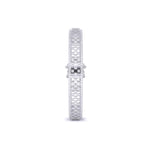 Lattice Design Gold Diamond Bangle