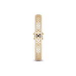 Lattice Design Gold Diamond Bangle