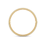 Lattice Design Gold Diamond Bangle