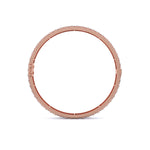 Lattice Design Gold Diamond Bangle