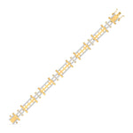 Linear Diamond Link Bracelet