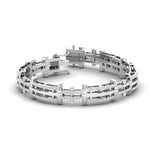 Linear Diamond Link Bracelet