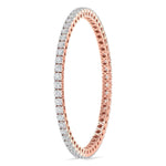 40 Pointer Round Diamond Line Bangle