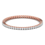 40 Pointer Round Diamond Line Bangle