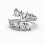 Open Curve Diamond Ring
