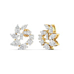 Marquise & Pear Cut Cluster Diamonds Earrings