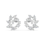 Marquise & Pear Cut Cluster Diamonds Earrings