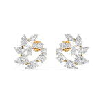 Marquise & Pear Cut Cluster Diamonds Earrings