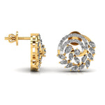 Marquise Diamond Whirl Earrings