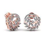 Marquise Diamond Whirl Earrings