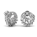 Marquise Diamond Whirl Earrings