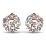 Marquise Diamond Whirl Earrings