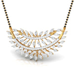 Marquise & Round Diamond Foliage Mangalsutra
