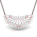 Marquise & Round Diamond Foliage Mangalsutra
