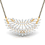 Marquise & Round Diamond Foliage Mangalsutra