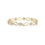 Marquise Shape & Round Cut Diamonds Floral Bracelet