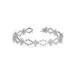 Marquise Shape & Round Cut Diamonds Floral Bracelet