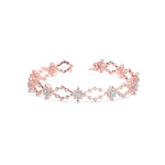 Marquise Shape & Round Cut Diamonds Floral Bracelet