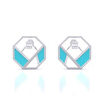 Matrix Octagon Earrings
