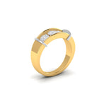 Men's Three-Stone Diamond Band