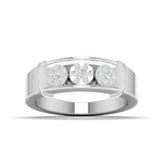Men's Three-Stone Diamond Band
