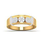 Men's Three-Stone Diamond Band