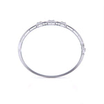 Bezel Set Baguette Diamond Bangle