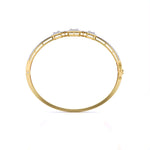 Bezel Set Baguette Diamond Bangle