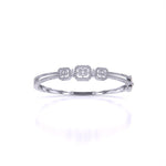 Bezel Set Baguette Diamond Bangle