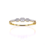 Bezel Set Baguette Diamond Bangle