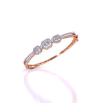 Bezel Set Baguette Diamond Bangle