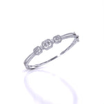 Bezel Set Baguette Diamond Bangle