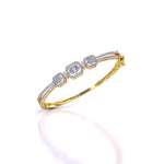 Bezel Set Baguette Diamond Bangle