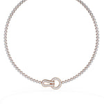 Modern Chain Bracelet with Geometric Clasp