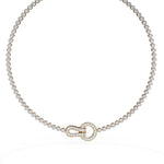 Modern Chain Bracelet with Geometric Clasp