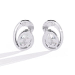 Modern Diamond Stud Earrings